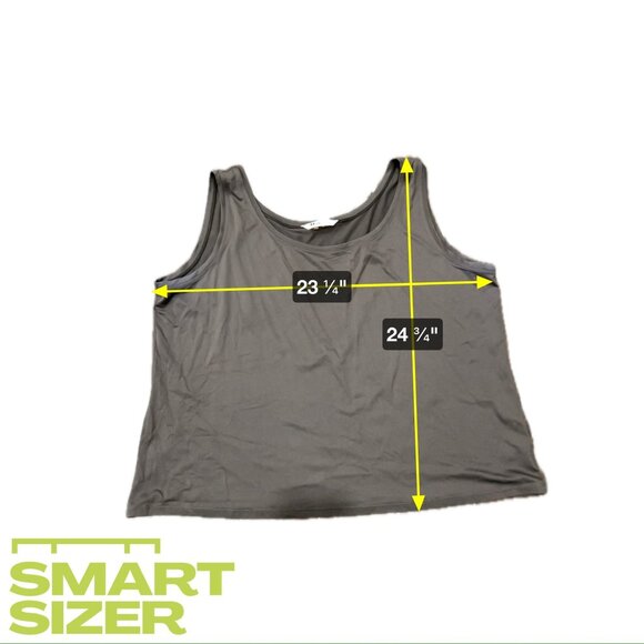 Nygard Collection Sleeveless Tank Top Dark Brown Nylon Spandex Sz - Picture 6 of 7